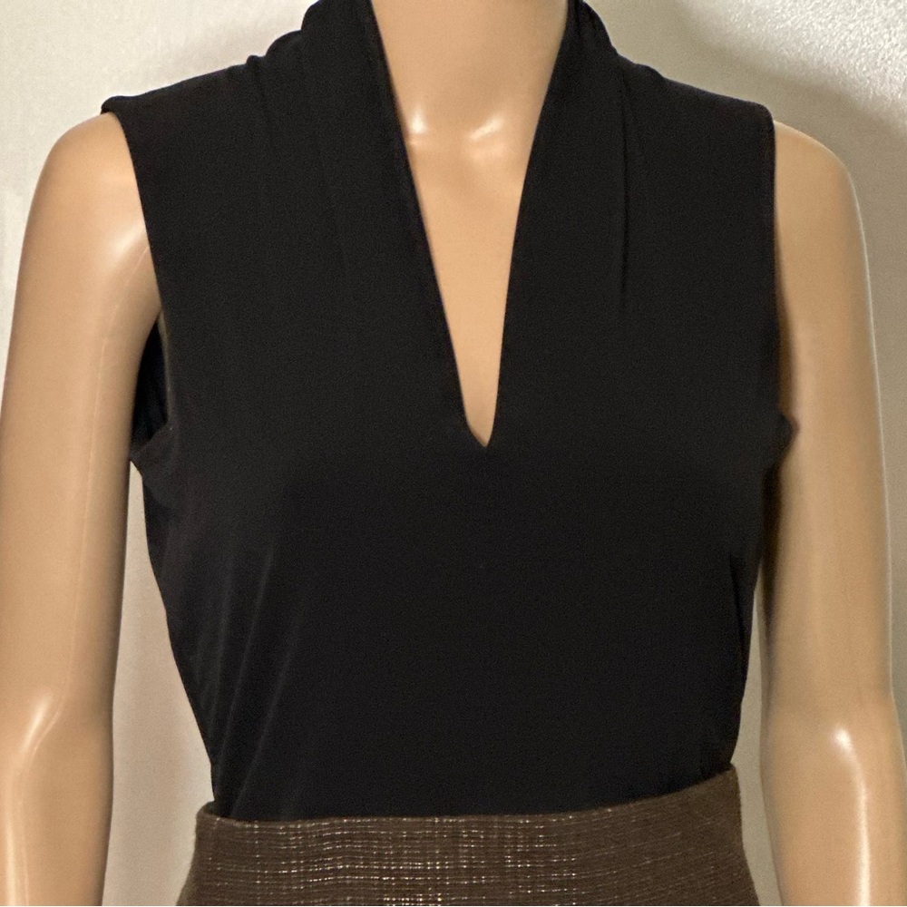 Grace Elements Black V-Neck Blouse - image 3